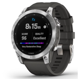 Garmin fenix 7 47 mm Sort Sølv Sportsur